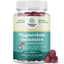 Gafas de Magnesio para Adultos - Relajando Magnesium Citrate Gummies con Mag Elemental - Sleep Aid Soft Chews Raspberry Flavored - Body & Mind Relaxation - 60 Cuenta