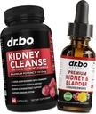 Kidney Cleanse Detox Support Suplemento " Bladder Health Drops - Organic Kidney Bladder Suplementos Drops " Juniper Berry Cleavers Dandelion Cranberry - Kidneys Renal " Urinary Suplementos de Tract