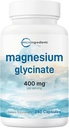 Micro Ingredientes Magnesium Glycinate 400mg Por Serving, 240 Capsules ← Potent Elemental Form, 100% Chelated, High Absorption ← Healthy Muscle, Bones, & Mood Support Suplemento No.