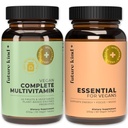 Future Kind Multivitamin Bundle - Vegan Complete Multivitamina y Vegan Essential Multivitamin - Vegan Vitamina B12, Omega 3 y Vitamina D3 - Multivitamina completa, 42 Vitaminas en 1 para Hombres y Mujeres