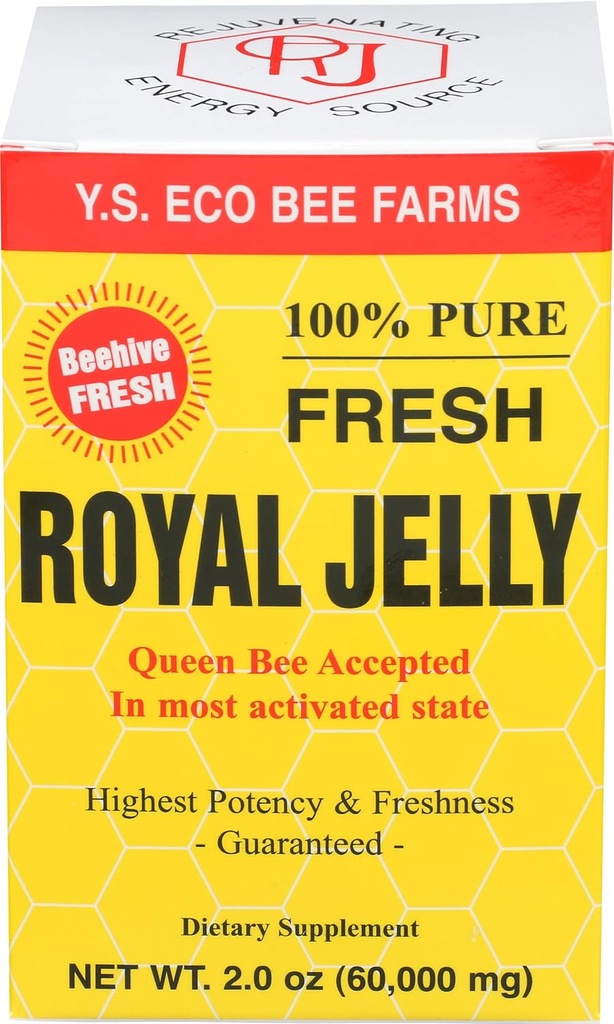 100% puro Royal Jelly 60,000 mg YS Eco Bee Farms 2.0 oz Liquid