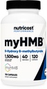 Nutricost myHMB Capsules 1,500MG Calcium HMB Per Serving, 120 Capsules, 40 Servings - Performance Line, Calcium B-Hydroxy B-Methylbutyrate Monohydrate