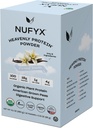 NUFYX® • Pólvora Skyly Protein® • Pétalos cultivados 100% orgánicos del mundo • Vegan • Gluten Gratis • Baja Carb (Creamy Vanilla, Box of 10 Packets)