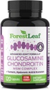Glucosamine Chondroitin MSM Suplemento Complejo - Triple Fuerza 1200mg Apoyo Conjunto para Hombres Mujer con Turmérico, Ácido Hialurónico y Bromelaina para Flexibilidad Musculo - 120 Caps