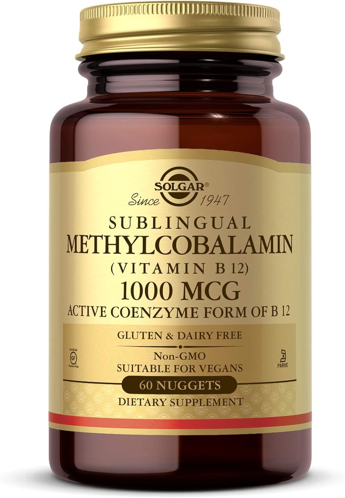Solgar Methylcobalamin 1000 mcg, 60 nuggets