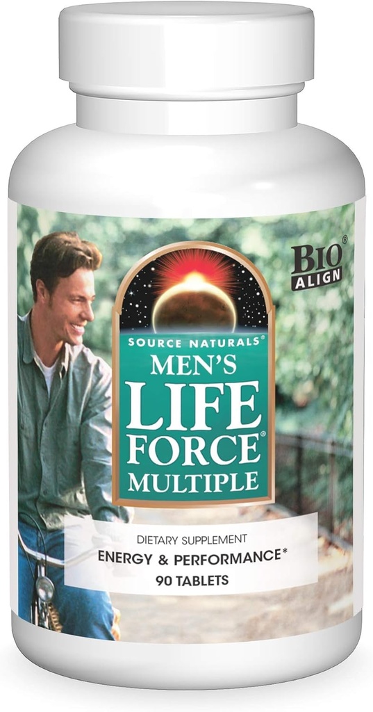 Fuente Natural Múltiples suplementos diarios de salud multivitamínica - 13 vitaminas esenciales, nutrientes " minerales - 180 tabletas