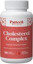 Pattern Wellness Colesterol Complex Suplemento - All-Natural Balancing Formula - Boost Global Wellness - 3rd Laboratorio de fiestas probado - 90 cápsulas Vegan