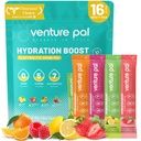 Venture Pal Sugar Free Electrolyte Powder Packets - Liquid Daily IV Drink Mix for Rapid Hydration " Party Recovery TEN 5 Vitaminas " 7 Electrolytes Anterior Keto Friendly ← Non-GMO TEN Certified Vegan TEN 16 Sticks