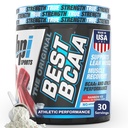 BPI Sports Best BCAA Powder - Muscle Recovery Support - Branched Chain Amino Amino Acids ¦ Building Blocks of Protein and Muscle - Post Workout Recovery – Hydration – Rainbow Ice, 30 Servings