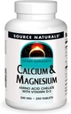Fuente Naturales Calcio & Magnesio, Complejo Aminoácidos con vitamina D-3, 300 MG - 250 Tabletas