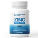Zinc Picolinate 30mg [Alta Absorción] Suplemento – Zinc Picolinate para el Sistema de Soporte Inmuno 60 cápsulas
