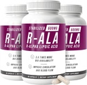 NERVE RENEW R-ALA Stabilized R Alpha Lipoic Acid 600mg Nerve Support Suplemento 3 Pack