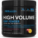 PEScience High Volume Pump Powder, Nitric Oxide Booster con L Citrulline & L Arginine Nitrate, Preworkout para Hombres y Mujeres, 36 Scoops, Guava Pineapple Punch