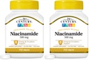 Niacinamida del siglo 21 500 mg Tablas de liberación prolongadas, 110 puntos (Pack de 2)