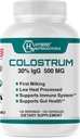 Nutracéuticos híbridos Bovine Colostrum Suplemento - Muscle Building - Immune Support - Powerful Digestion - Lactoferrin Supplement (120 Colostrum Capsules - 500mg - 30% IgG)