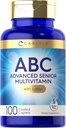 Carlyle Senior Multivitamin for Over 60 ← 100 Caplets Silencio con Lutein & Lycopene Silencio ABC Advanced Suplemento para Hombres y Mujeres