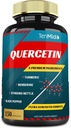 Suplementos de quercetina Capsules, 5 meses de suministro, 150 cápsulas - Apoyo Sistema Inmunitario & Corazón Salud, Antioxidantes con bereberina, Nettle Stinging, Turmérico, Pepper Negro