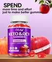 Keto ACV Gummies con B12 B6 – 1500 mg Apple Cider Vinegar Suplemento con Pomegranate y Beet Juice, Vegan & Gluten-Free, 180 Gummies para Hombres & Mujeres