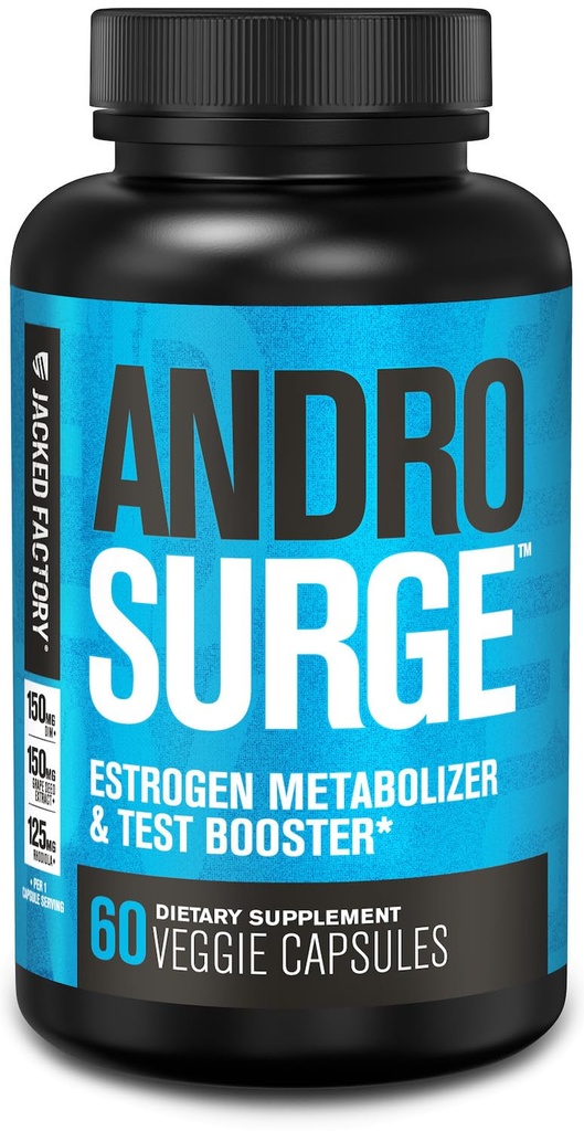 Bloqueador de Estrógeno para Hombres - Booster de Testosterona Natural para Hombres &amp; Estrógeno Metabolizador con Tongkat Ali, DIM, Long Jack &amp; Más - Test Booster &amp; Muscle Builder - 60 Conde