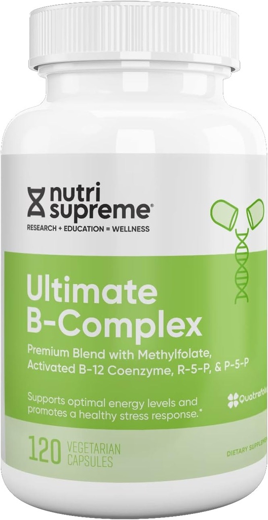 Complejo B, 120 cápsulas vegetarianas- Certified Kosher