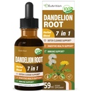 Dandelion Root Extract Drops, Diente de Leon Organico Hierba, Dandelion Supplement Formula w/Milk Thistle Turmeric for Detox Cleanse, Digestion & Immune Support, Alcohol-Free Tincture. 2oz