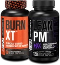 Jacked Factory Burn-XT Pérdida de peso termogénico estudiada clínicamente (60 cápsulas) - Lean PM MAX Ayuda de sueño (120 cápsulas) para la supresión competitiva (180 cápsulas)