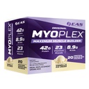 Experimental and Applied Sciences EAS Original Myoplex Maximum Muscle Builder ← Meal Replacement Protein Drink Mix ← Calidad Protein Blend ← 42g Protein ← 20 Packets individuales (Vanilla Ice Cream)