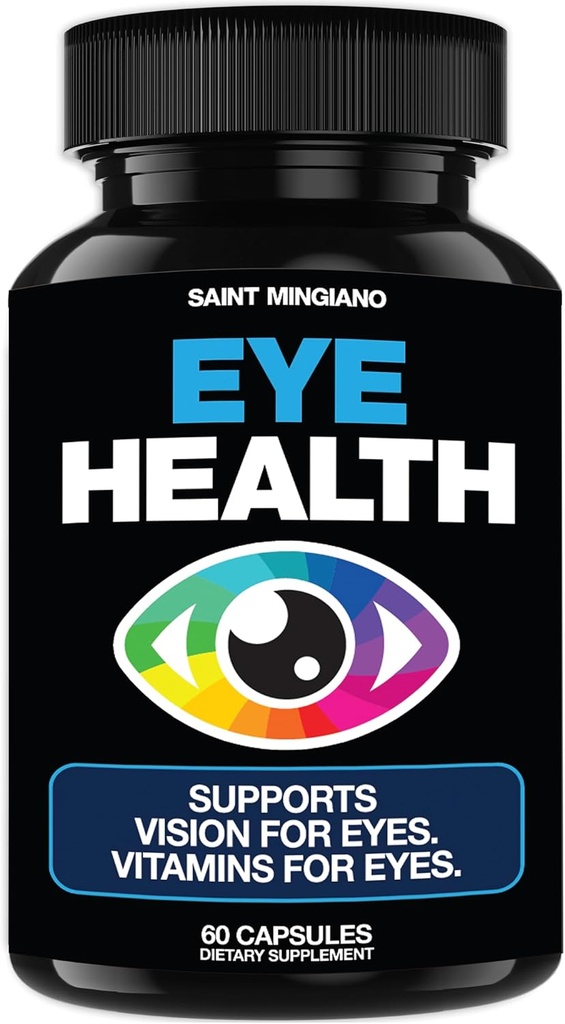 [BRSROAIKC4PQOE3J] Cuidado de los ojos & Visión Vitaminas Suplemento 60 cápsulas - Soportes Estreno de los ojos, ojos secos y salud de visión - apoya la visión, salud ocular y macular - 14 ingredientes activos, luteína.