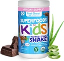 Niños Ecológicos Super Verdes Polvo con frutas & verduras - Multivitamina de niños todo-en-uno hecha de plantas reales - sin vitaminas sintéticas, sin rellenos o carpetas, sin azúcar.