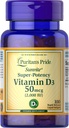 Puritan Pride Sunvite Super High Potency Vitamin D3 2000IU 100 Softgels