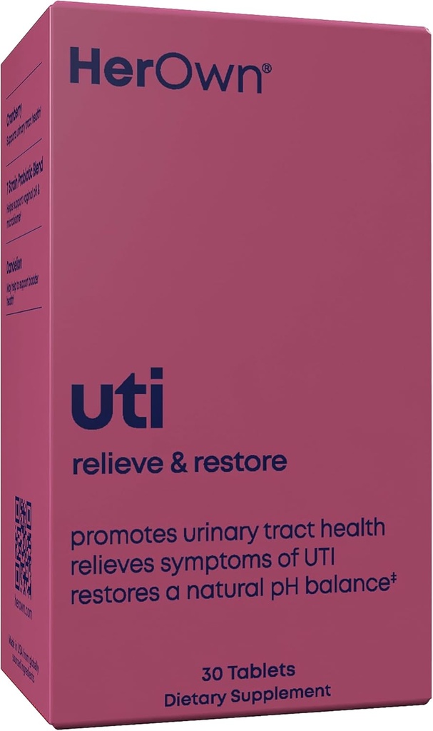 su propia UTI, ayuda a restaurar pH Balance, apoya Flora y Balance Vaginal, promueve la salud urinaria, 7 Strain Probiotic Blend, Shelf Stable, Gluten y Soy Gratis, Vegan, 30 cápsulas, 30 servicios