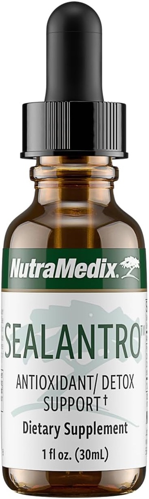 [BRSWKYYEO4BBEAY7] NutraMedix Sealantro - Caídas de desintoxicación corporal " Antioxidantes Suplemento - Clorella, Pacific Cold-Water Red Seaweed " Cilantro Extract - Herbal Detox Formula (1oz)
