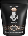 Fittest Whole Feast Beef Protein Powder - Milk Chocolate - Grass Fed Nose to Tail Carnivore Blend Incluyendo Liver, Colostrum y Bono Único - BCAAs - 14g Collagen, 21g Total Protein