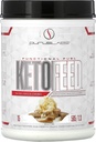 Laboratorios de Purus KetoFeed Protein ← Keto Low Glycemic Protein Meal Replacement TENIDO Carb bajo, 0 Azúcares ANTERI Añadido MCTs ANTE 20g Whey Protein (Salted Vanilla Caramel)