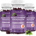Glucosamine Chondroitin Gummies - Extra Strength Joint Support Supplement with MSM & Elderberry for Natural Joint, Antioxidant Immune Support for Adults, Men & Women-(3 Pack)