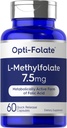 Carlyle L Methylfolate 7.5 mg  60 Capsules ← Optimizado y activado ← No GMO, Gluten Free peru Methyl Folate, 5-MTHF ← por Opti-Folate