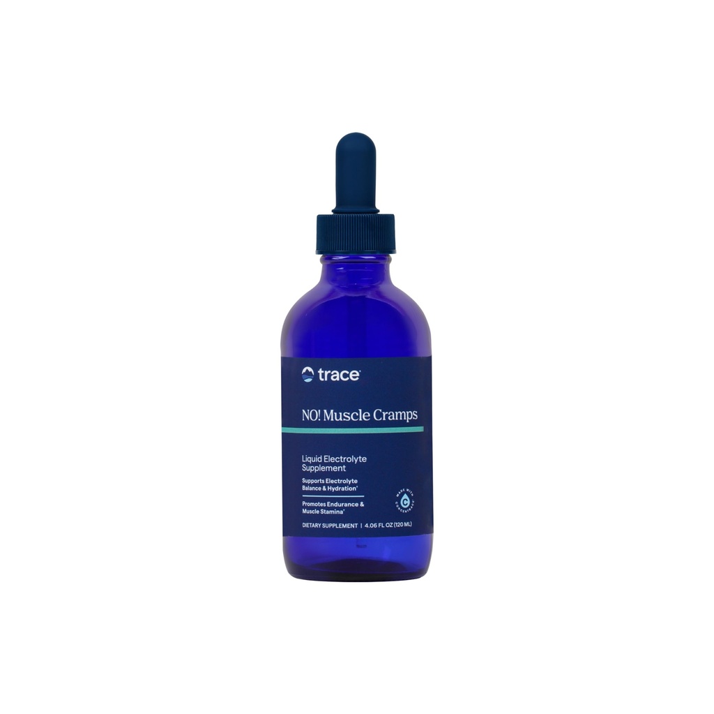Trace Minerals NO! Calambres musculares - Suplemento para la función del músculo saludable - Suplemento líquido - equilibrio electrolípido - resistencia &amp; energía - libre de azúcar - 4.06 fl oz (60 piezas)