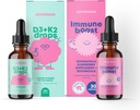 JoySpring Immune Drops & Vitamina D Bundle ← Niños Vitaminas Fuente natural, Non-GMO, Fórmula Líquida no alcohólica, Immunity Health Support ← Vegan & Vegetarian Supplements