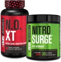 Marcado Fábrica Pre Workout Stack - N.O XT Nitric Oxide Booster & NITROSURGE Combustible de entrenamiento de alta energía