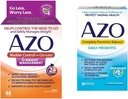 Control de vejiga AZO con Go-Less® & Weight Management Suplemento dietético & Complete Feminine Balance Probióticos diarios para mujeres, clínicamente probados para ayudar a proteger
