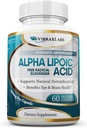 Alfa Lipoic Acid 600mg Capsules - Suplemento ALA de fuerza extra - Mejores cápsulas vegetarianas puras para el dolor del nervio, la piel, la cara, el ojo y el cerebro Boost - Ayuda a mantener la desintoxicación natural, no GMO