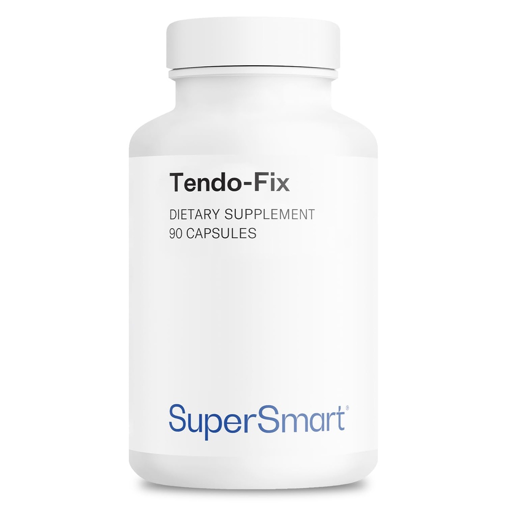 Supersmart - Tendo-Fix 750 mg Por día - Aumenta la movilidad conjunta con Collagen ← No Gluten Libre - 90 cápsulas vegetarianas