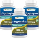 Mejores Naturales L-Tryptophan 1000 mg 60 Tabletas (60 Cuenta (Pack of 3))