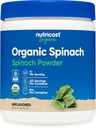 Nutricost Organic Spinach Powder 8oz (1 Gram Por Serving) - Certified USDA Organic, Premium Non-GMO Polvo de espinacas