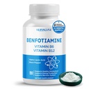 Benfotiamina Liposómica con Vitamina B6, Vitamina B12, Ácido Lipoico alfa, Curcumina - Apoyo Metabolismo saludable, Niveles de energía- Fabricado y probado en los EE.UU.