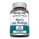 Fórmulas Asombrosas Suplemento Multivitamínico para Hombres TENIDO Alimento Basado TENIDO 150 Tablets TEN Perfect Blend of Vitamins, Minerals &amp; Probiotics TEN NO-GMO TEN Gluten-Free TEN Made in USA