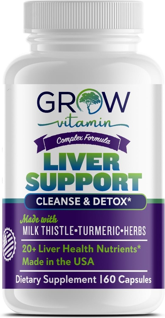 cultivar vitamina Liver Cleanse Detox Capsules w/Unique Blend of Milk Thistle, Artichoke &amp; Dandelion Extract - Suplemento del hígado Incluye Turmeric, Beetroot & Choline - 60 cápsulas
