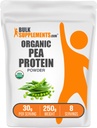 BulkSupplements.com Polvo Protein Ecológico - Polvo de Proteína Vegan con base vegetal - Sin sabor, 30g por Serving, 250g (8.8 oz) (Pack of 1)