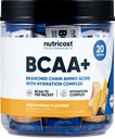 Nutricost BCAA+ Hydration Peach Mango Flavor (20 Stickpacks) - Aminoácidos de cadena ramificados con complejo de hidratación - Gluten-Free, Non-GMO