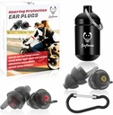 Plugs de moto para reducción de ruido de viento - 2 Parejas - 25dB - Accesorios de moto - Reutilizable Moto Earplugs, Protección de Audición Confortable para Motorbike, Touring, Racing, Montar